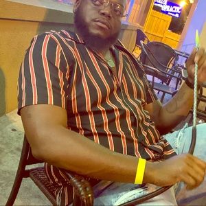 STRIPE FASHIONNOVA MEN DRESS SHIRT